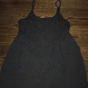 Black thin strap dress